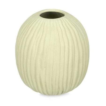 Vaso Verde Dolomite 15 x 18 x 15 cm (6 Unità) Sfera Righe