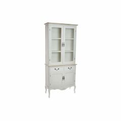 Stand Espositore DKD Home Decor S3021937 Cristallo Legno Bianco (88 x 40 x 91 cm)