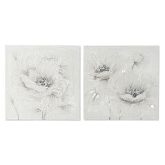 Quadro Home ESPRIT Shabby Chic 80 x 3 x 80 cm (2 Unità)