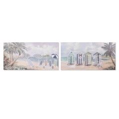 Quadro Home ESPRIT Spiaggia Mediterraneo 120 x 3 x 60 cm (2 Unità)