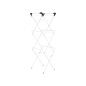 Folding clothes line White Black 47 x 41 x 136 cm Vertical (5 Units)