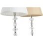 Lampada da tavolo Home ESPRIT Bianco Beige Metallo Cristallo 25 x 25 x 42 cm (2 Unità)