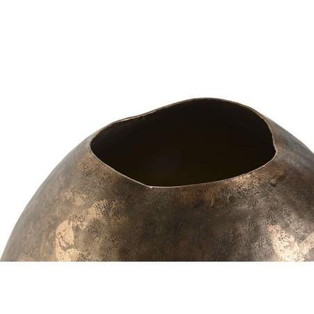 Vaso DKD Home Decor Bronce Dorato Alluminio Finitura invecchiata 34 x 33 x 33 cm