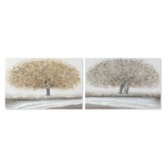 Quadro Home ESPRIT Albero Tradizionale 90 x 2,5 x 60 cm (2 Unità)