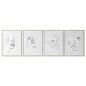 Quadro DKD Home Decor Viso Scandinavo 45 x 2,5 x 60 cm (4 Unità)