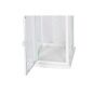 Lanterna Home ESPRIT Bianco Cristallo Ferro Shabby Chic 20 x 20 x 55 cm (3 Pezzi)