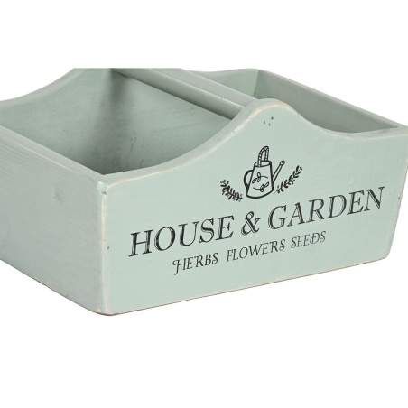 Storage boxes Home ESPRIT The Garden Box Green Fir wood 35 x 22 x 18 cm 4 Pieces