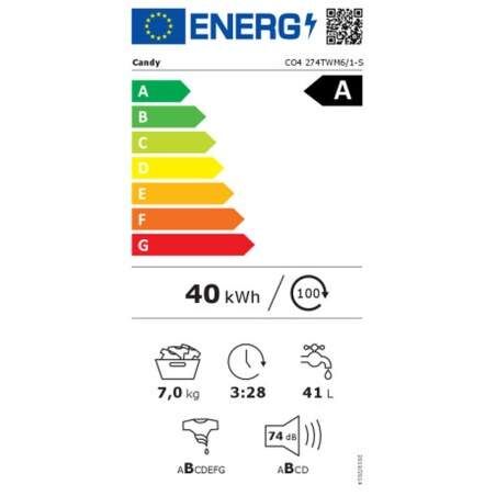 Lavatrice Candy CO4274TWM61S 60 cm 1200 rpm 7 kg