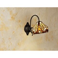 Wall Light Viro Dalí Amber Brass 60 W 20 x 26 x 33 cm