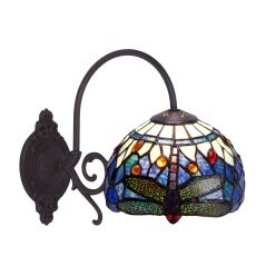 Wall Light Viro Belle Epoque Blue Brass 60 W 20 x 26 x 33 cm