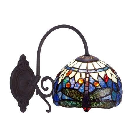 Wall Light Viro Belle Epoque Blue Brass 60 W 20 x 26 x 33 cm