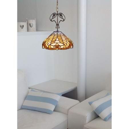 Lampadario Viro Marrone Zinco 60 W 30 x 30 x 30 cm