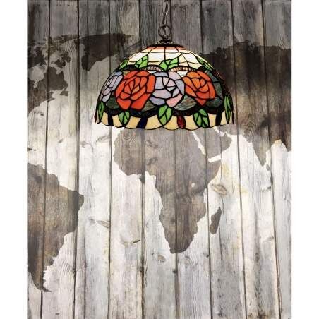 Lampadario Viro Rosy Multicolore Ferro 60 W 30 x 125 x 30 cm