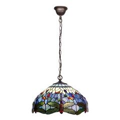 Ceiling Light Viro Belle Epoque Blue Iron 60 W 40 x 130 x 40 cm