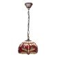 Lampadario Viro Belle Rouge Rosso Granato Ferro 60 W 20 x 125 x 20 cm