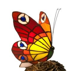 Desk lamp Viro Mariposa Glass 23 x 28 x 23 cm Butterfly