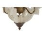 Lampadario Home ESPRIT Bianco Bronce Ferro Abete 40 W 63 x 63 x 74 cm