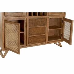 Display Stand DKD Home Decor Crystal Brown Rattan Acacia (160 x 41 x 153 cm)