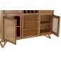 Stand Espositore DKD Home Decor Vetro Marrone Rattan Acacia (160 x 41 x 153 cm)