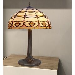 Desk lamp Viro Marfil Ivory Zinc 60 W 40 x 62 x 40 cm