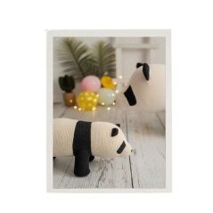 Quadro Crochetts Multicolore 33 x 43 x 2 cm Panda