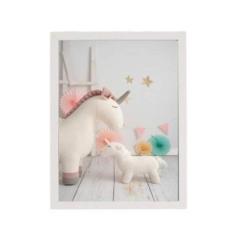 Painting Crochetts Multicolour 33 x 43 x 2 cm Unicorn