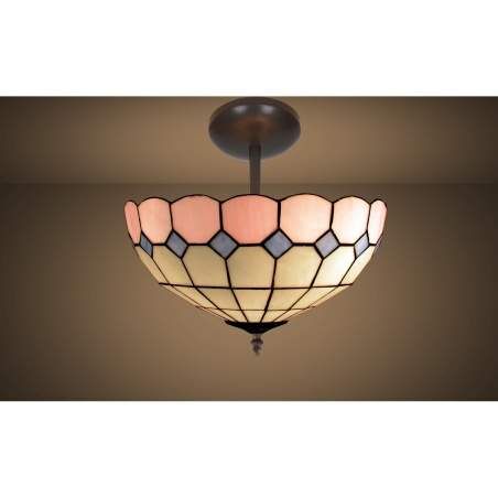 Lampadario Viro Pink Rosa Ferro 60 W 30 x 45 x 30 cm