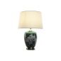 Desk lamp Home ESPRIT White Green Turquoise Golden Ceramic 50 W 220 V 40 x 40 x 59 cm