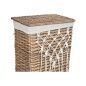 Cesto per i Panni Sporchi Home ESPRIT Bianco Naturale vimini Shabby Chic 47 x 35 x 55 cm 5 Pezzi