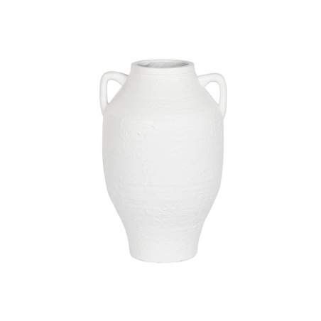 Vaso Home ESPRIT Bianco Fibra di Vetro 30 x 30 x 46 cm