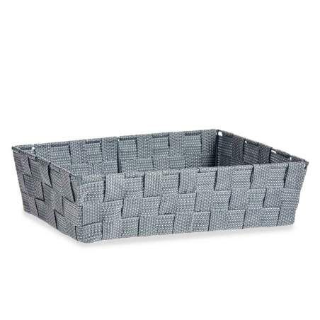 Cestino Multiuso Grigio Stoffa 3,8 L 34 x 8,5 x 21 cm (18 Unità)