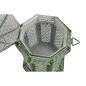 Lanterne Home ESPRIT Verde Metallo Orientale 23 x 23 x 57 cm (2 Pezzi)