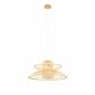 Ceiling Light DKD Home Decor 50 x 50 x 22 cm Light brown Bamboo 50 W