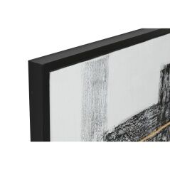 Quadro Home ESPRIT Bianco Nero Dorato Moderno 156 x 3,8 x 106 cm