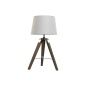 Desk lamp Home ESPRIT White Brown Wood 36 x 36 x 60 cm