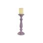 Candelabro Home ESPRIT Metallo Legno di mango Shabby Chic 12 x 12 x 34 cm