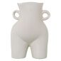 Vase Alexandra House Living White Ceramic 23 x 24 x 34 cm With handles