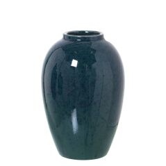 Vase Alexandra House Living Dark green Ceramic 14 x 15 x 18 cm