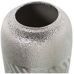 Vase Alexandra House Living Silver Ceramic 15 x 14 x 27 cm