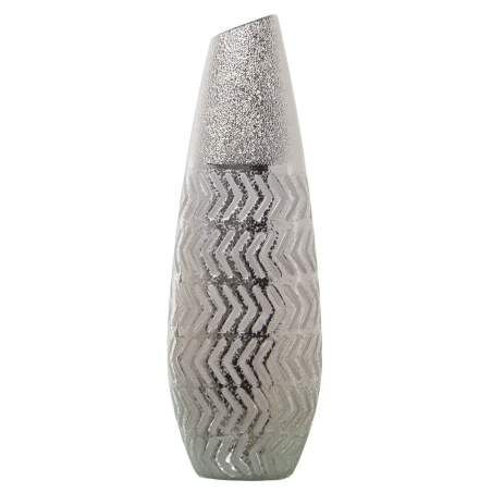 Vase Alexandra House Living Silver Ceramic 10 x 16 x 45 cm