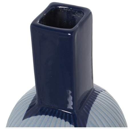 Vase Alexandra House Living Blue Ceramic 12 x 14 x 34 cm