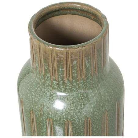 Vase Alexandra House Living Brown Green Ceramic 12 x 12 x 31 cm