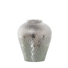 Vase Alexandra House Living Silver Ceramic 20 x 20 x 24 cm