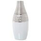 Vase Alexandra House Living Silver Ceramic 13 x 14 x 30 cm