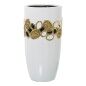 Vase Alexandra House Living White Golden Ceramic 15 x 15 x 27 cm