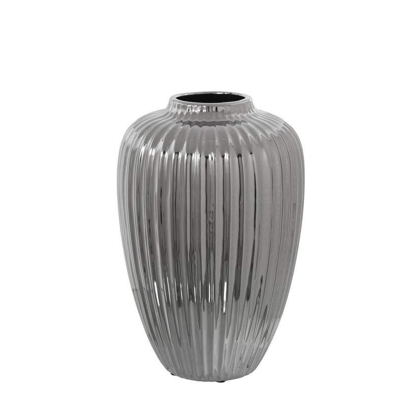 Vaso Alexandra House Living Argentato Ceramica 21 x 21 x 32 cm