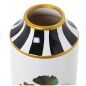 Vaso Alexandra House Living Bianco Nero Ceramica Fiori 15 x 15 x 30 cm