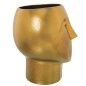 Vase Alexandra House Living Golden Ceramic Face 20 x 20 x 29 cm