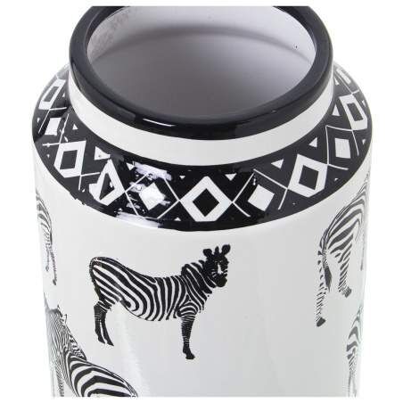 Vaso Alexandra House Living Bianco Ceramica Zebra 16 x 16 x 29 cm