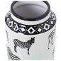 Vase Alexandra House Living White Ceramic Zebra 16 x 16 x 29 cm